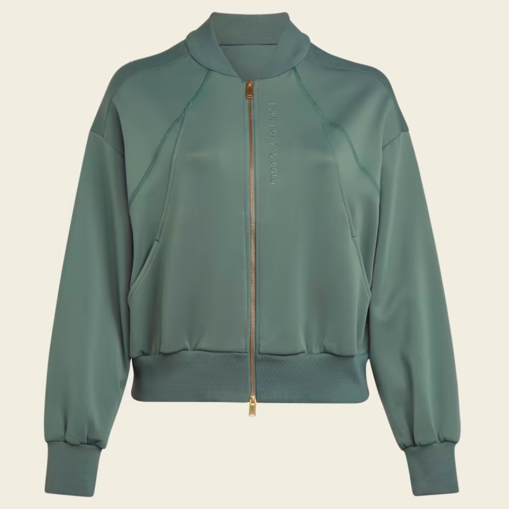 11 Honore Plus 4X Adidas Hazy Emerald Green Sport Jacket sweatshirt Retail $150